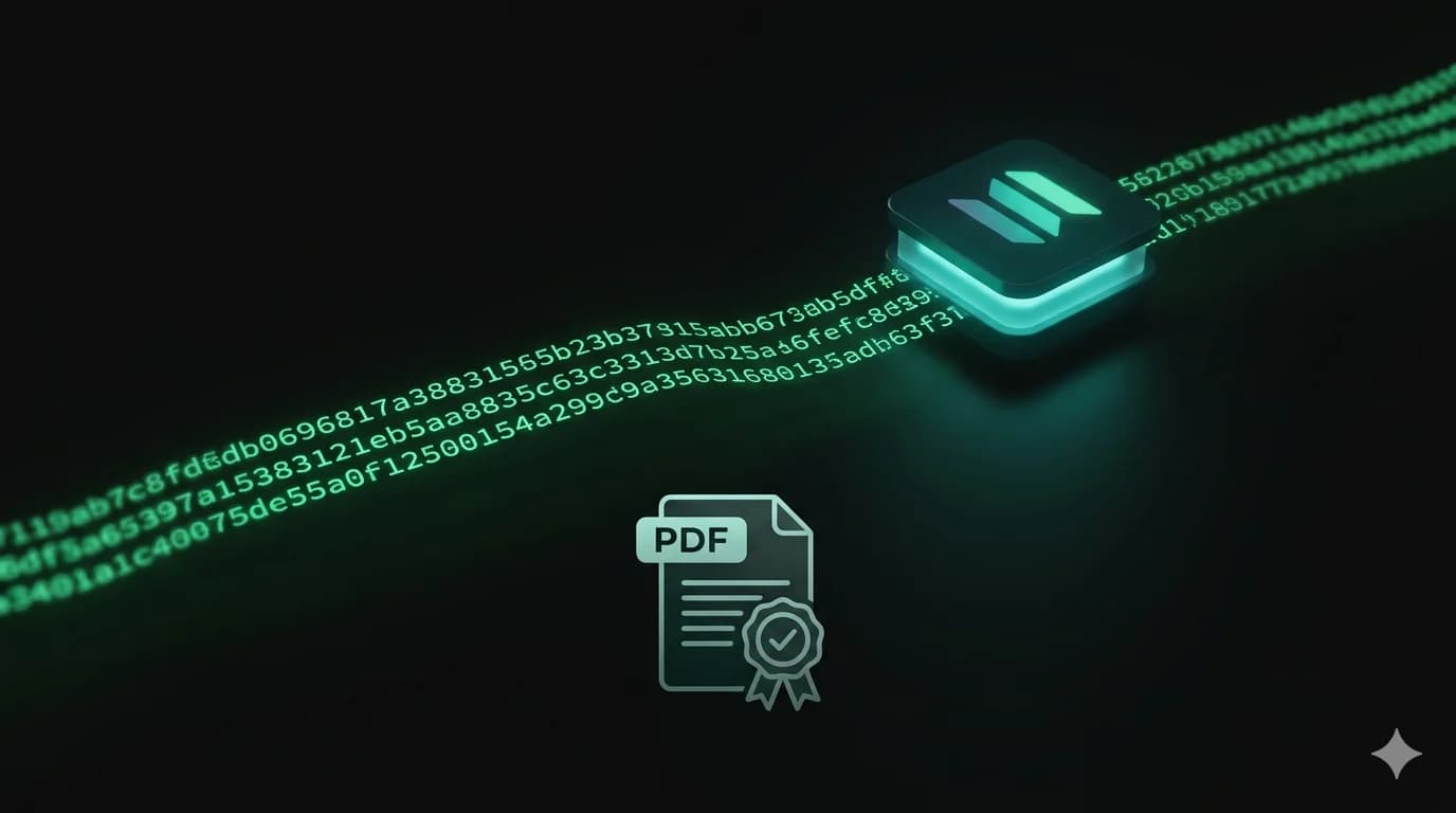 Registro de Documentos na Blockchain Solana
